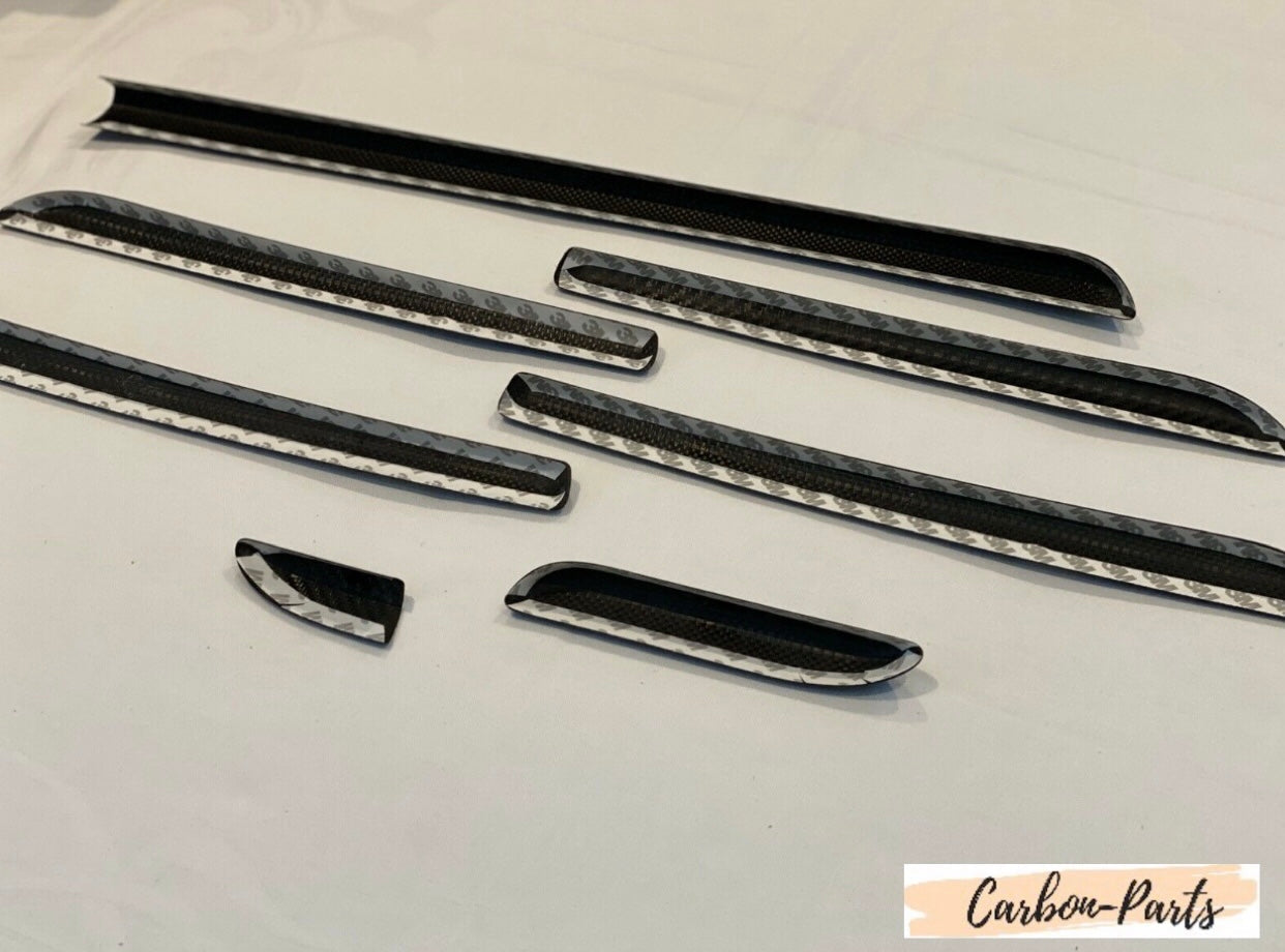 Echt-Carbon Interieurleisten Set für Audi A3, S3 und RS3 8V Armaturenbrett und Türen.