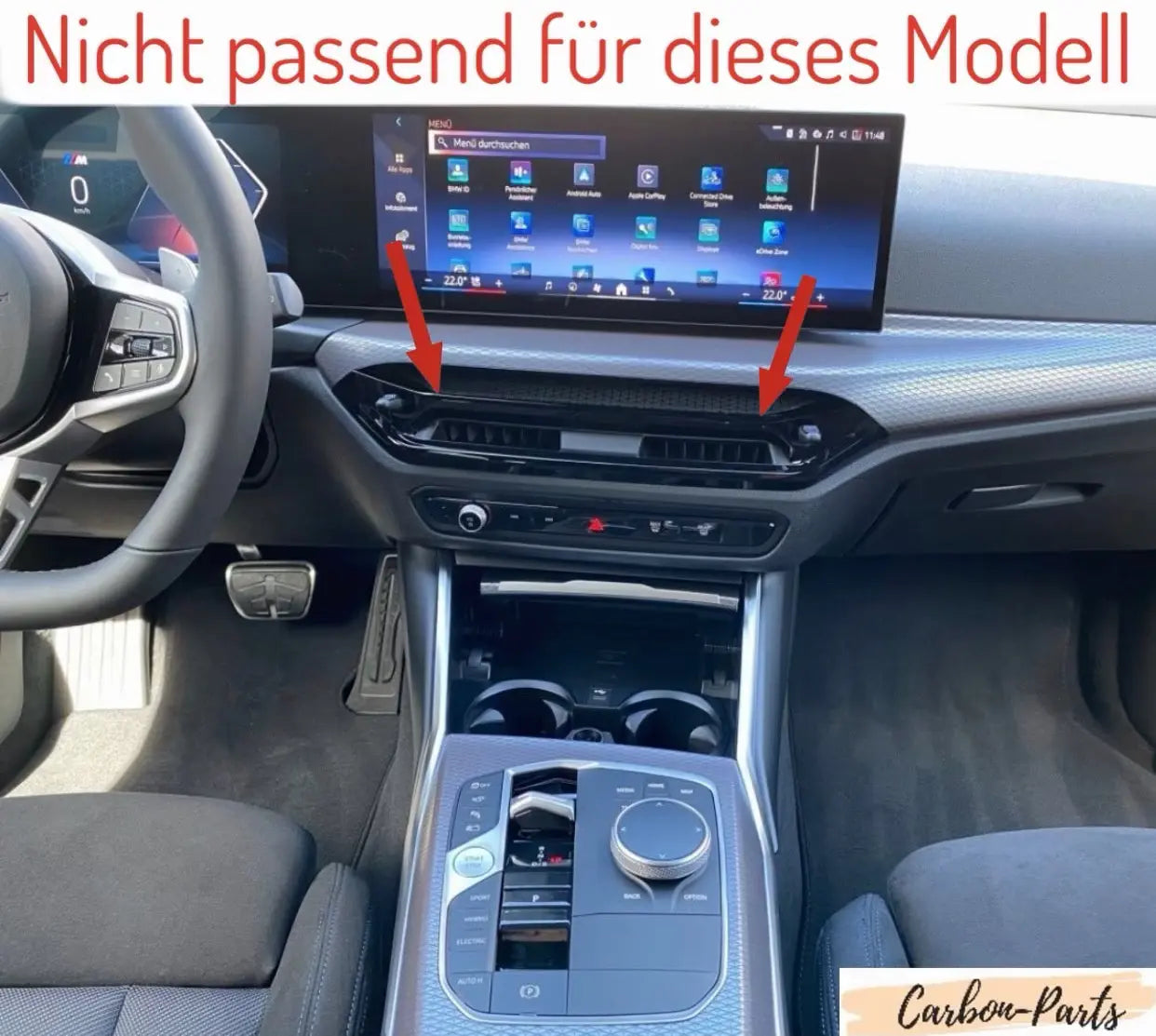 Echt-Carbon Rahmen Lüftungsdüse passend für BMW G-Serie (inklusive M-Modelle) Bj. 2022-2024 Carbon-Parts