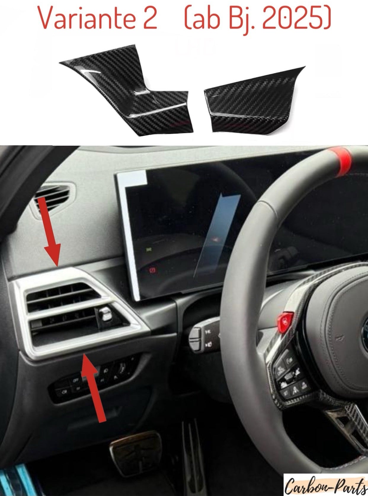 Hochglanz versiegeltes Sichtcarbon-Finish für die BMW M-Modelle G80, G81, G82, G83.