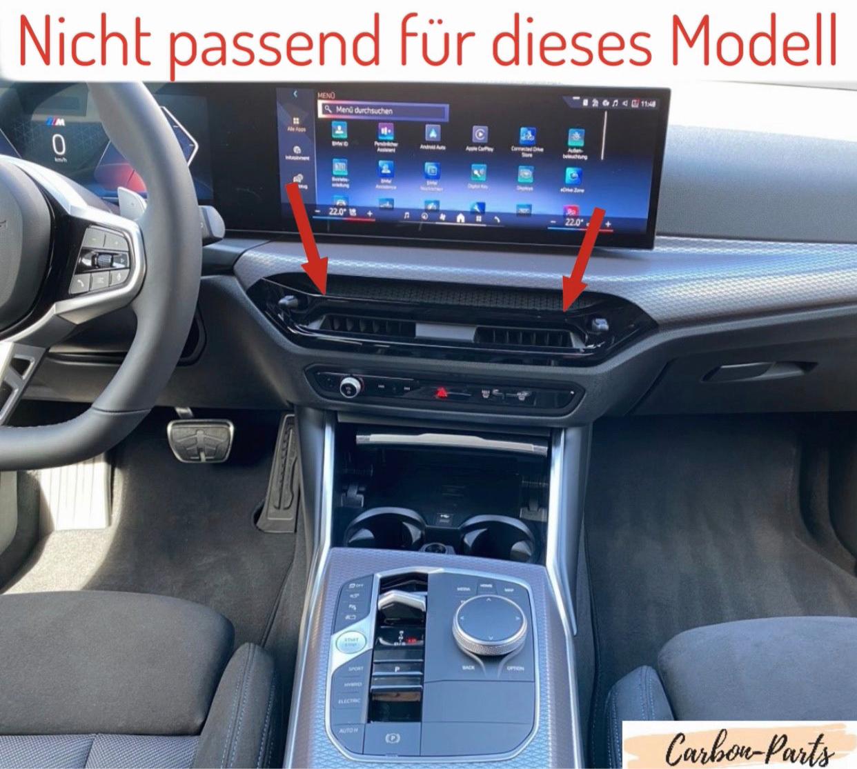 Premium Echt-Carbon Armaturenbrett-Veredelung als perfektes Finish für BMW M-Modelle.