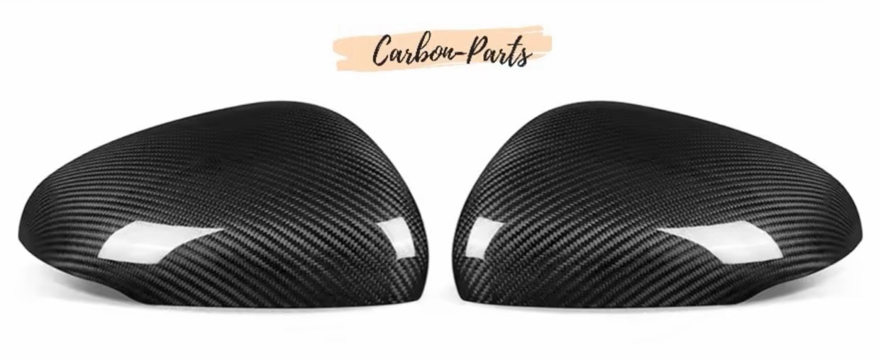 Paar Echt-Carbon Spiegelkappen passend für Mercedes-Benz A-Klasse W177 und CLA C118 inklusive AMG-Modelle