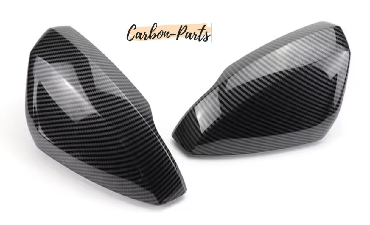 Sportliche Carbon-Design Spiegelabdeckungen für den Audi A1 GB S-Line – einfache Montage.