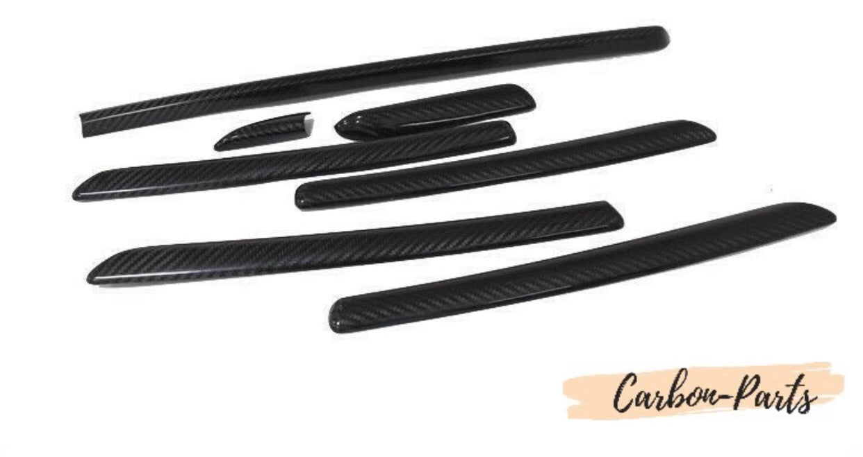 Echt-Carbon Interieurleisten Set für Audi A3, S3 und RS3 8V Armaturenbrett und Türen.