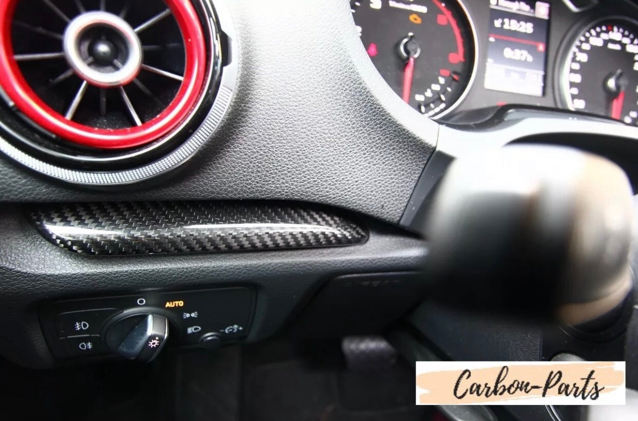 Exklusive Interieur-Veredelung in Echt-Carbon für Audi S3 8V Sportback und Limousine.