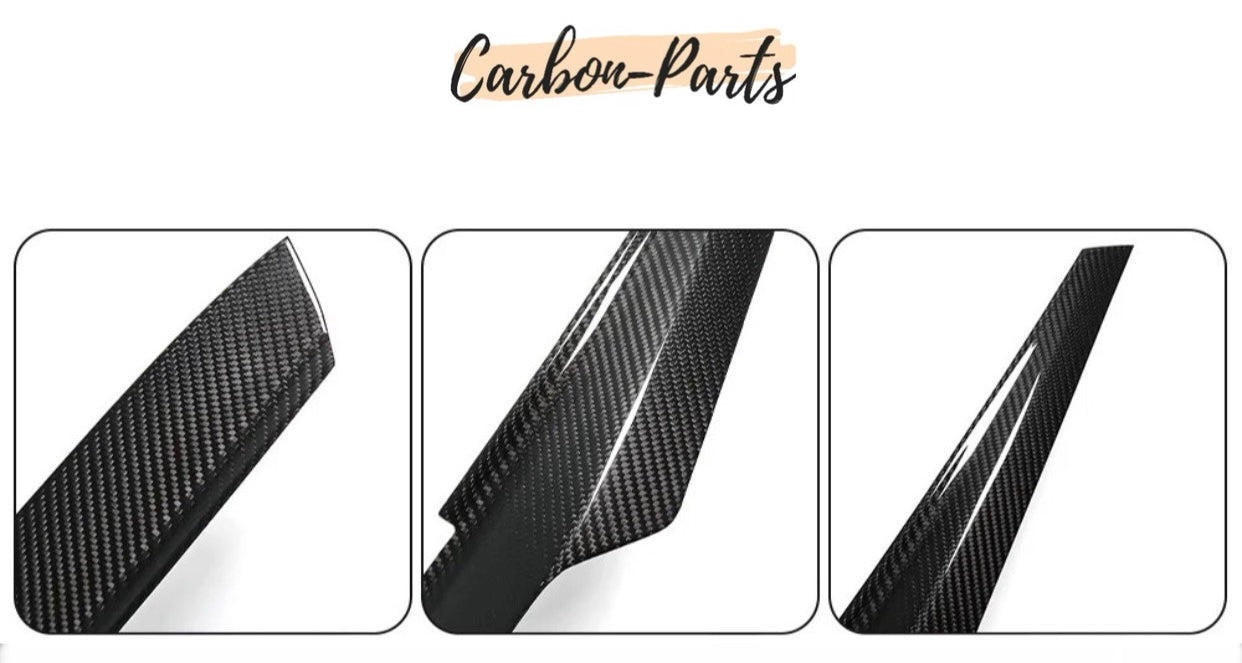 Echt-Carbon Dekorleiste für das Armaturenbrett des BMW 3er und 4er.