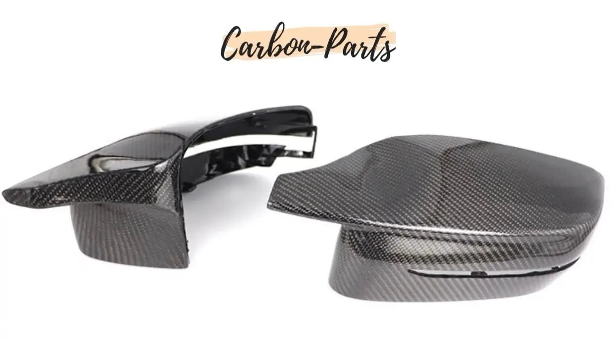 Hochwertige Echt-Carbon Spiegelkappen im M-Look für BMW 3er Limousine G20 und Touring G21.