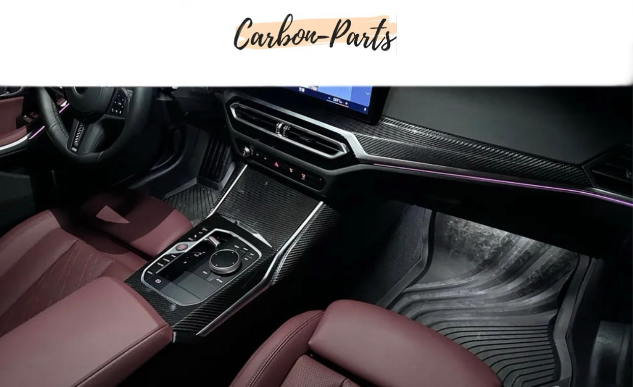 Präzise verarbeitete Carbon-Dekorleiste für das BMW Interieur von Carbon-Parts-RLP.