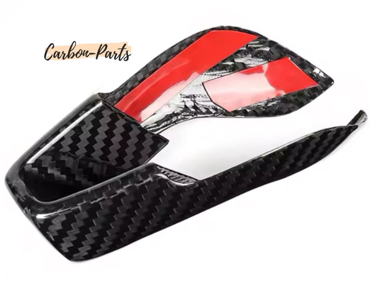 Echt-Carbon Schalthebel Cover Set passend für BMW M2, M3, M4, M8 und X-M Modelle.