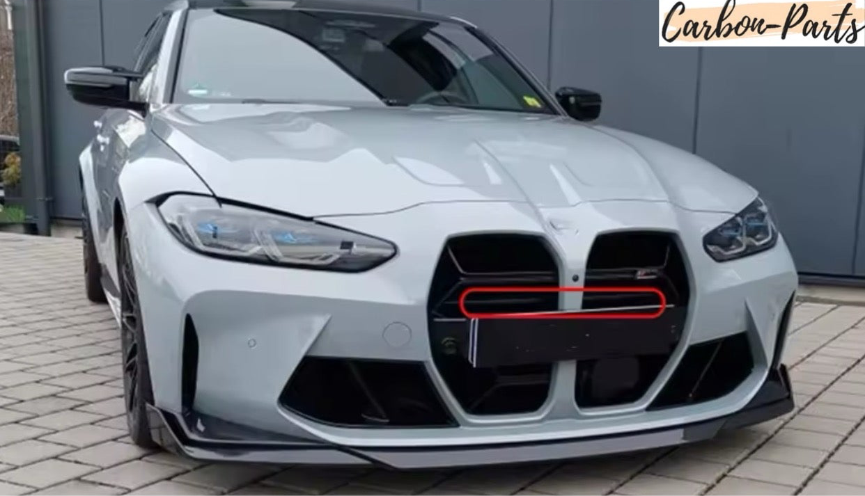 Perfektes Finish hinter den BMW M-Nieren durch schwarz glänzendes Crash-Foam Cover.
