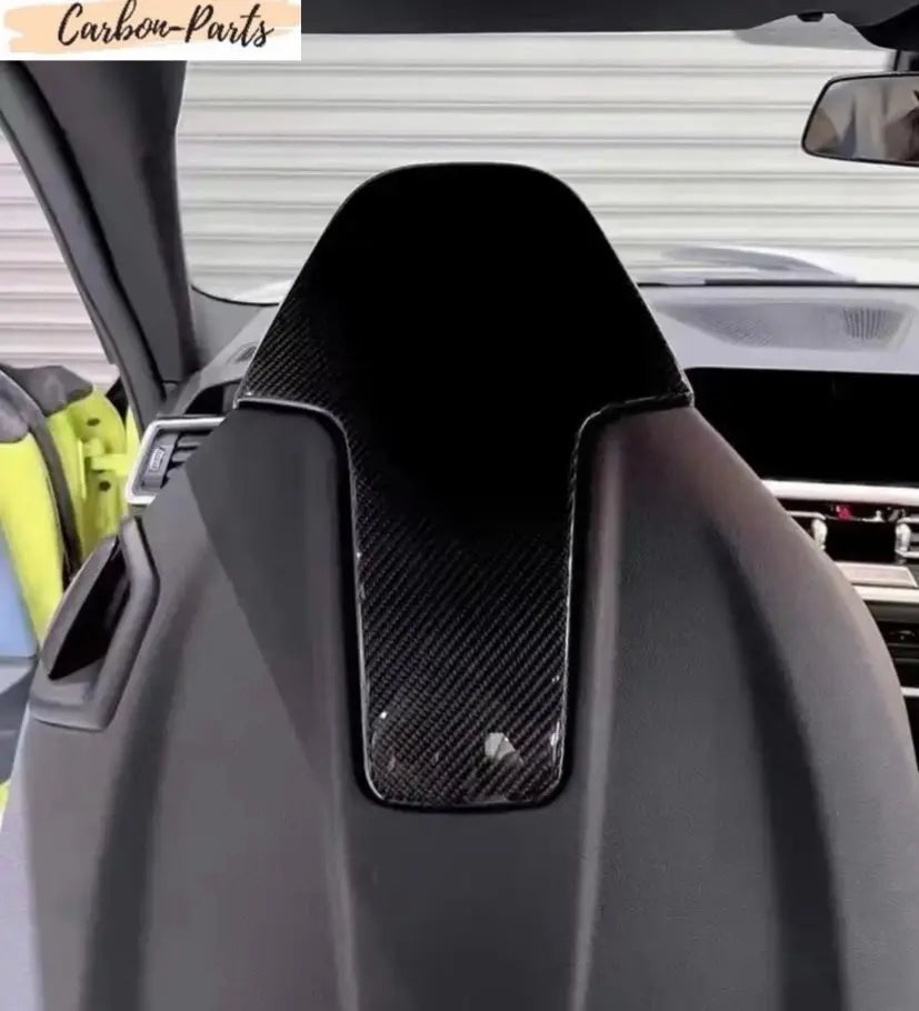 Echt-Carbon Rückenlehnen-Veredelung passend für alle BMW M8 Modelle.