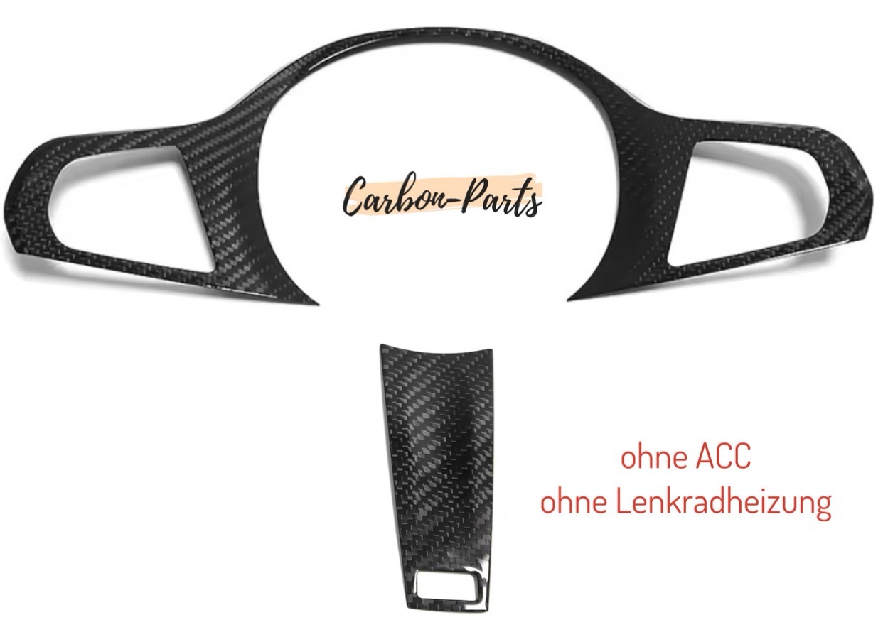 Echt-Carbon Lenkrad-Spange für BMW SUV Modelle X3, X4, X5, X6 und X7.
