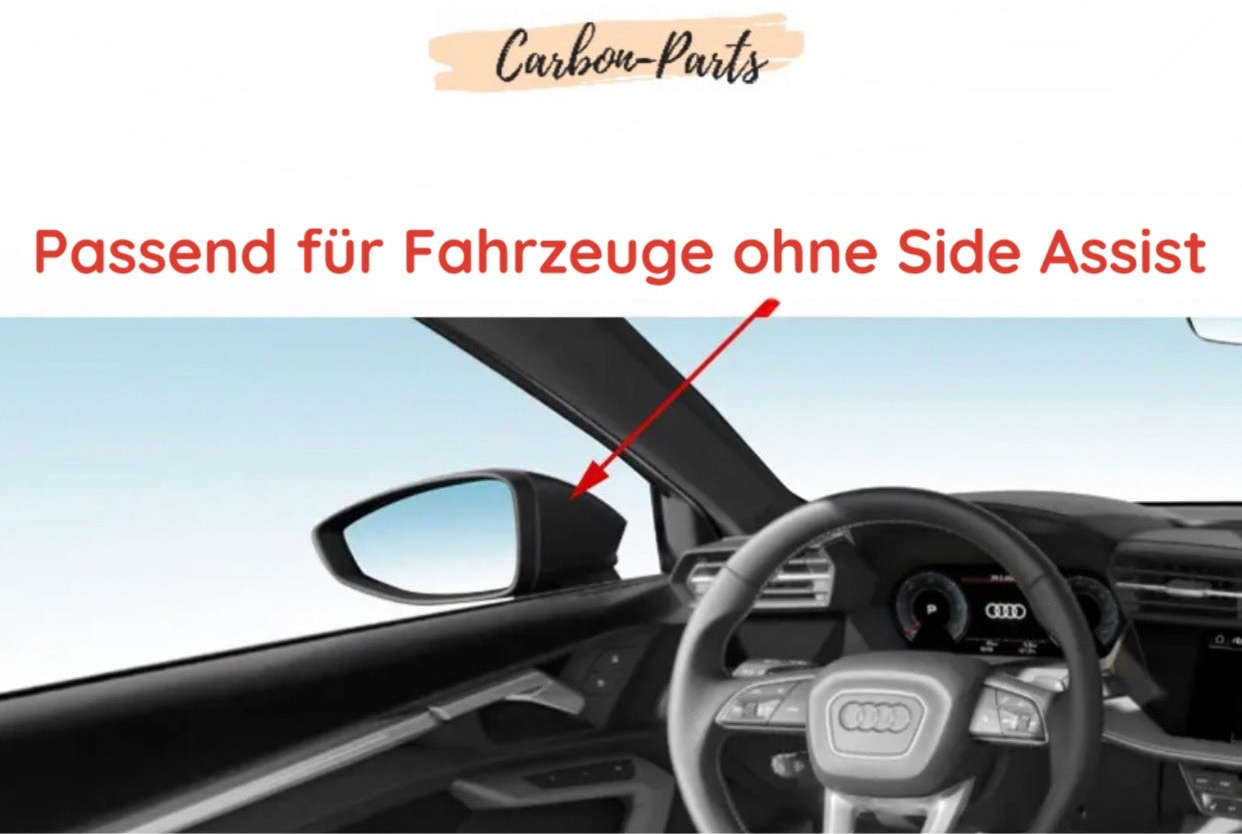 Exterieur-Tuning für Audi 8Y Modelle von Carbon-Parts-RLP – Spiegelkappen Set.