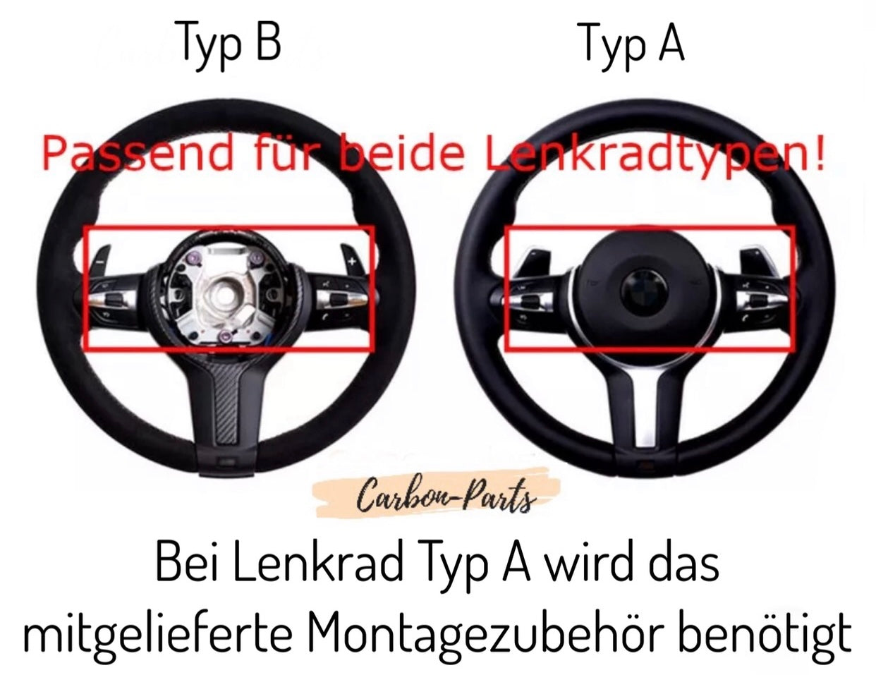 Hochwertiges Lenkrad-Zubehör aus Aluminium von Carbon-Parts-RLP.