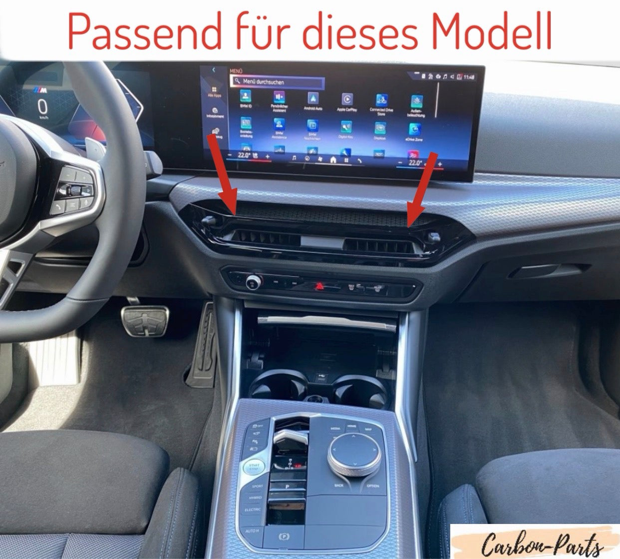 Premium Carbon-Zubehör von Carbon-Parts-RLP für das BMW Armaturenbrett 2025.