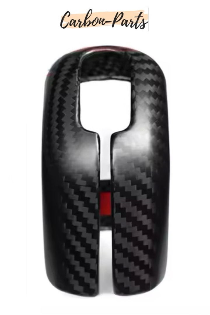 Mattes Echt-Carbon Schalthebel Cover passend für Hyundai i20 N-Line.