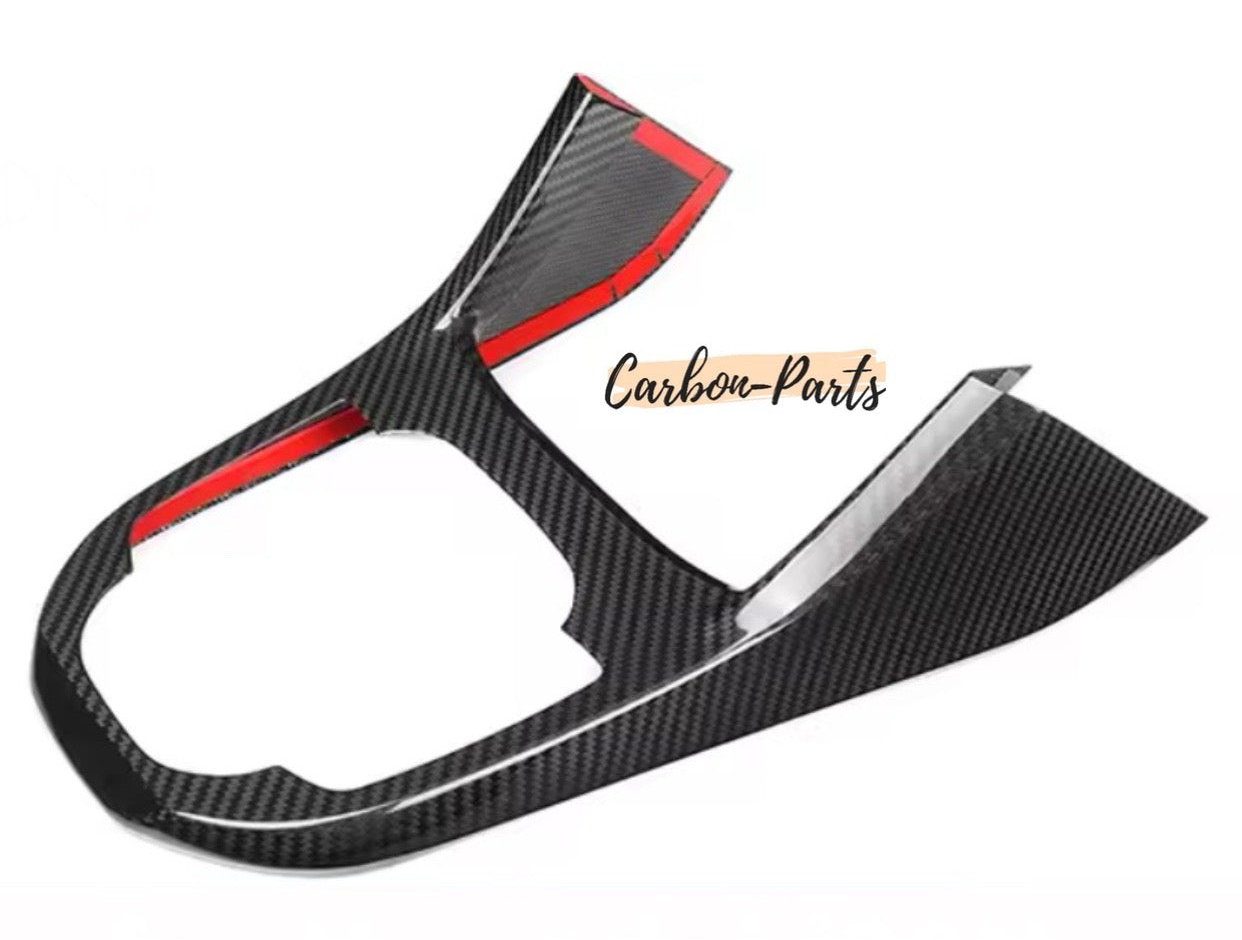 Echt-Carbon Mittelkonsolen Cover Set für Hyundai i30 N Performance und N-Line.