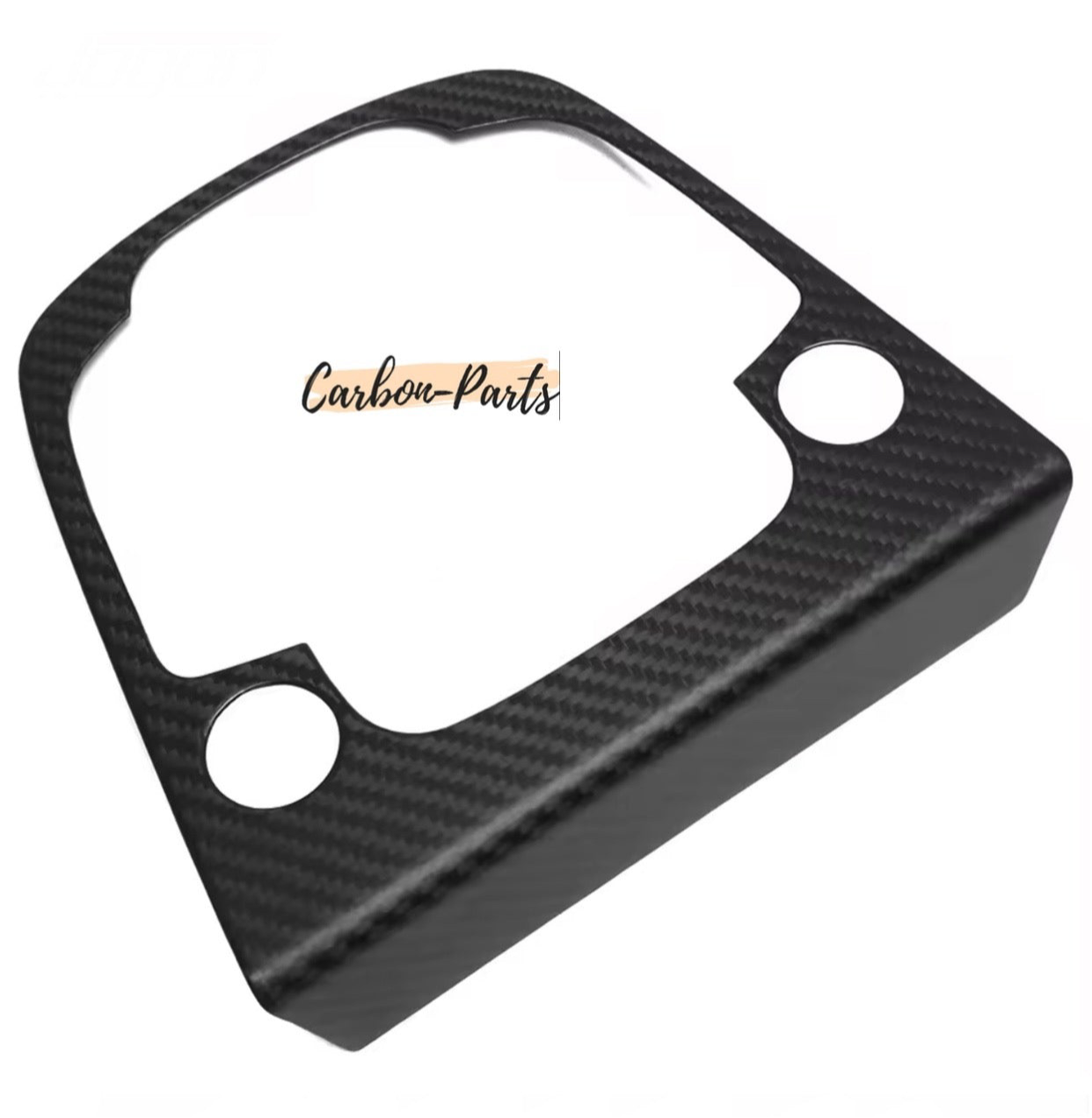 Mattes Echt-Carbon Cover für die Mittelkonsole des Hyundai Kona N-Line.