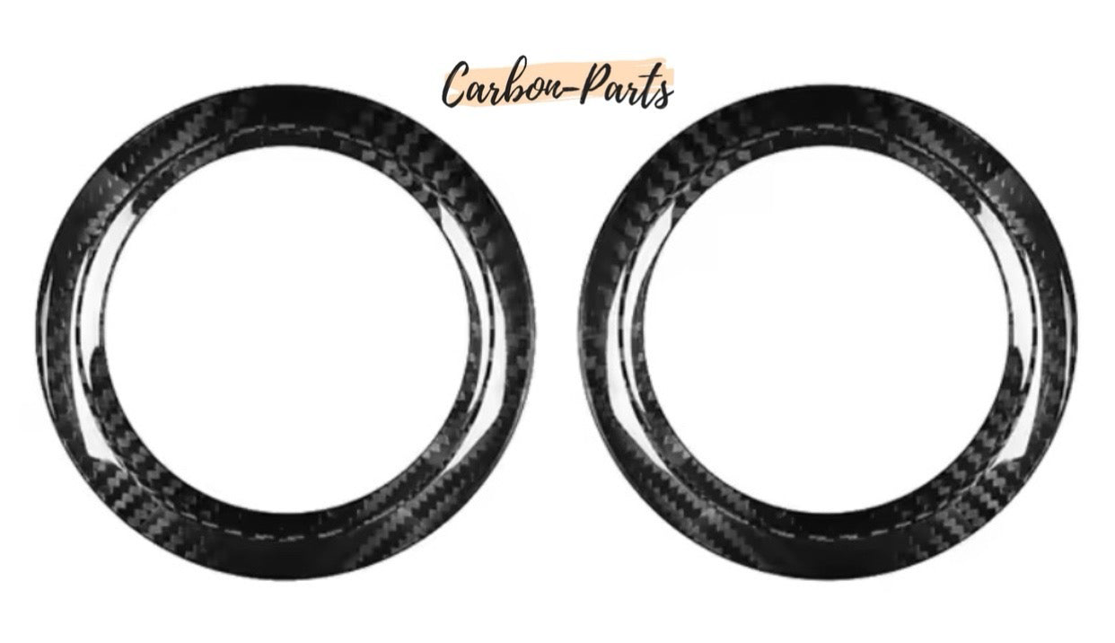 Äußere Echt-Carbon Rahmen für die Lüftungsdüsen passend für Mercedes A-Klasse W177 und CLA C118.