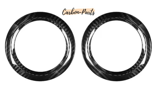 Äußere Echt-Carbon Rahmen für die Lüftungsdüsen passend für Mercedes A-Klasse W177 und CLA C118.