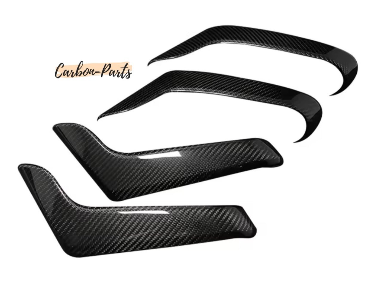 Echt-Carbon Türgriff Cover Set (vorne & hinten) für Mercedes A-Klasse W177 und CLA C118.