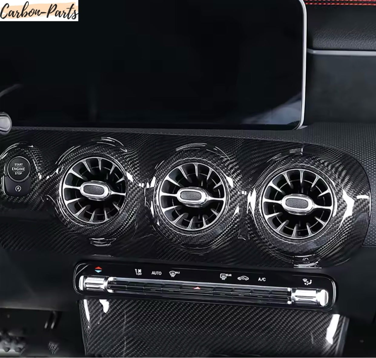 Sportliche Echt-Carbon Veredelung für das Interieur des Mercedes CLA Coupé & Shooting Brake.