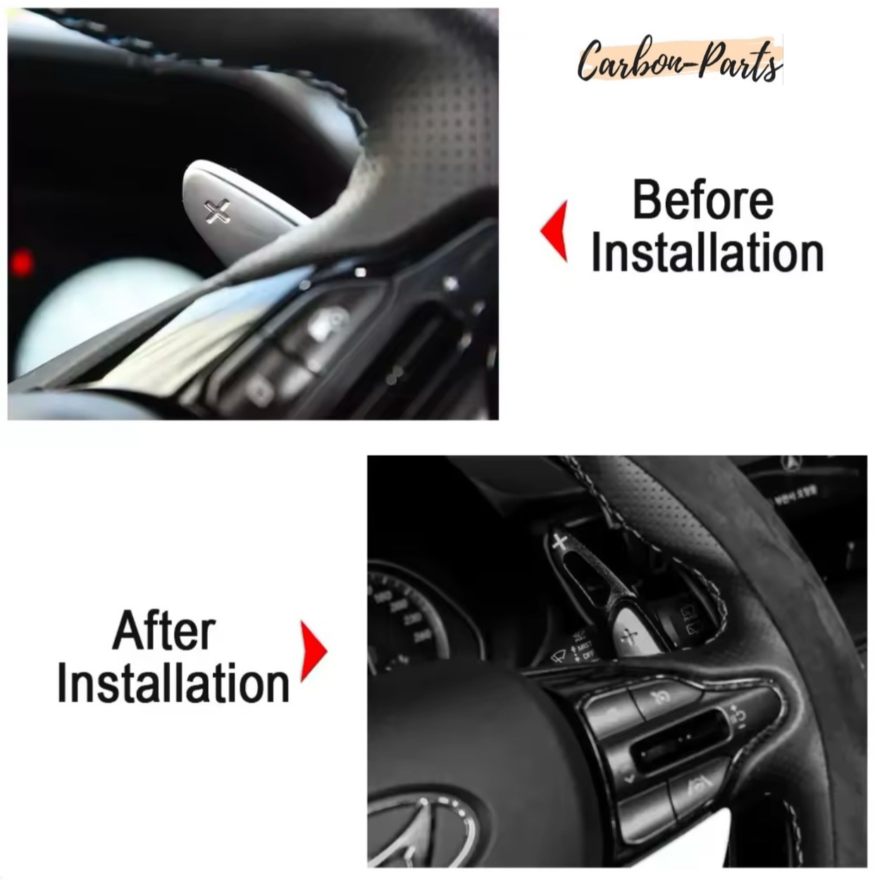 Detailansicht der eloxierten Aluminium-Oberfläche der Hyundai N Performance Wippen.