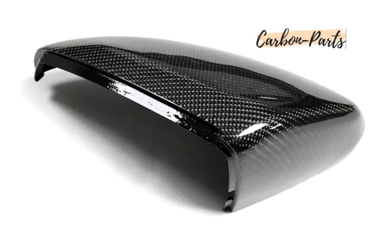 Passgenaue Echtcarbon Spiegelkappen mit OEM-Clips für den VW Polo AW GTI.