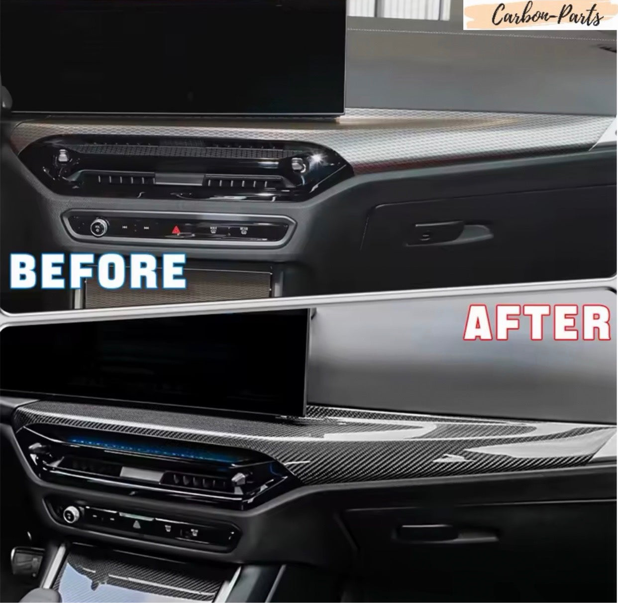 Hochwertiges Sichtcarbon-Upgrade für ein reflexionsfreies BMW Cockpit-Erlebnis.