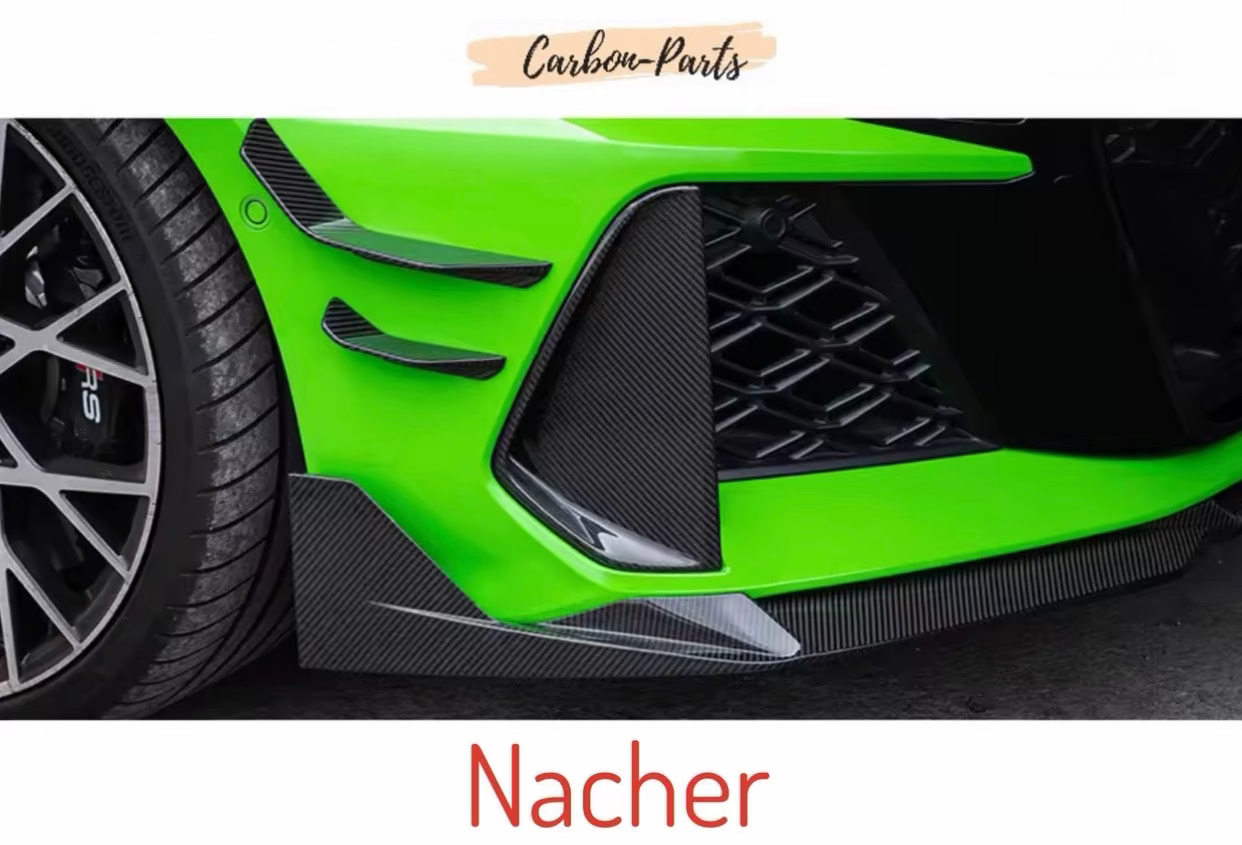 Vergleich: Serien-Lüftungsgitter vs. Echt-Carbon Lufteinlass Audi RS3 8Y Facelift.