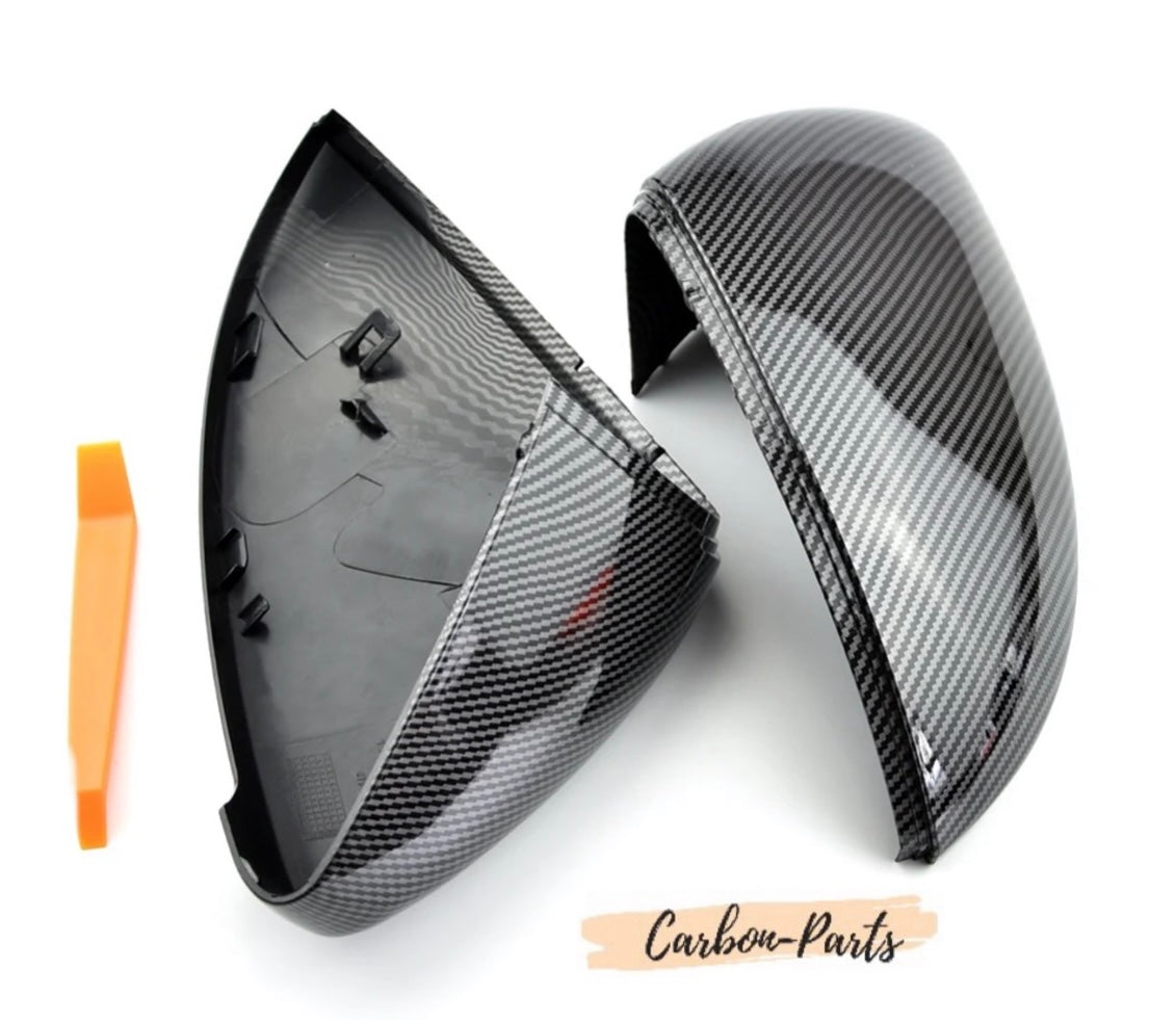 Sportliche Carbon-Optik Spiegelabdeckungen für Golf 7 GTI Clubsport und TCR.