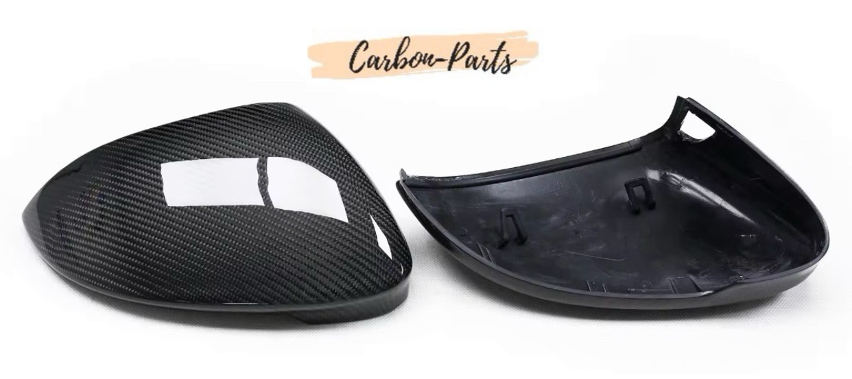 Sportliche Carbon-Veredelung für VW Golf 8 GTD und GTE Außenspiegel.