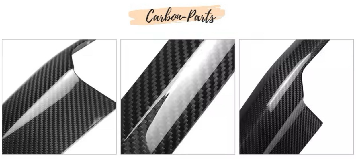 Hochglanz versiegeltes Echt-Carbon Finish für den VW Golf 8 Innenraum.